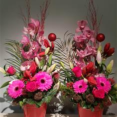 Christmas tall arrangement florist choice